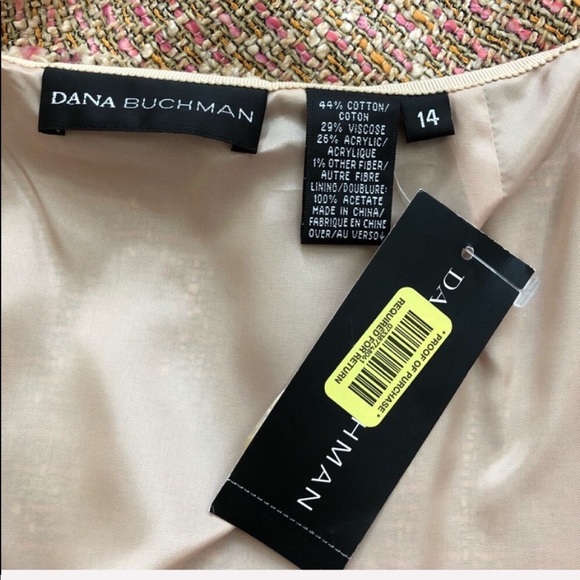 Dana Buchman Raw Edge Peplum Tweed Skirt - Picture 4 of 4